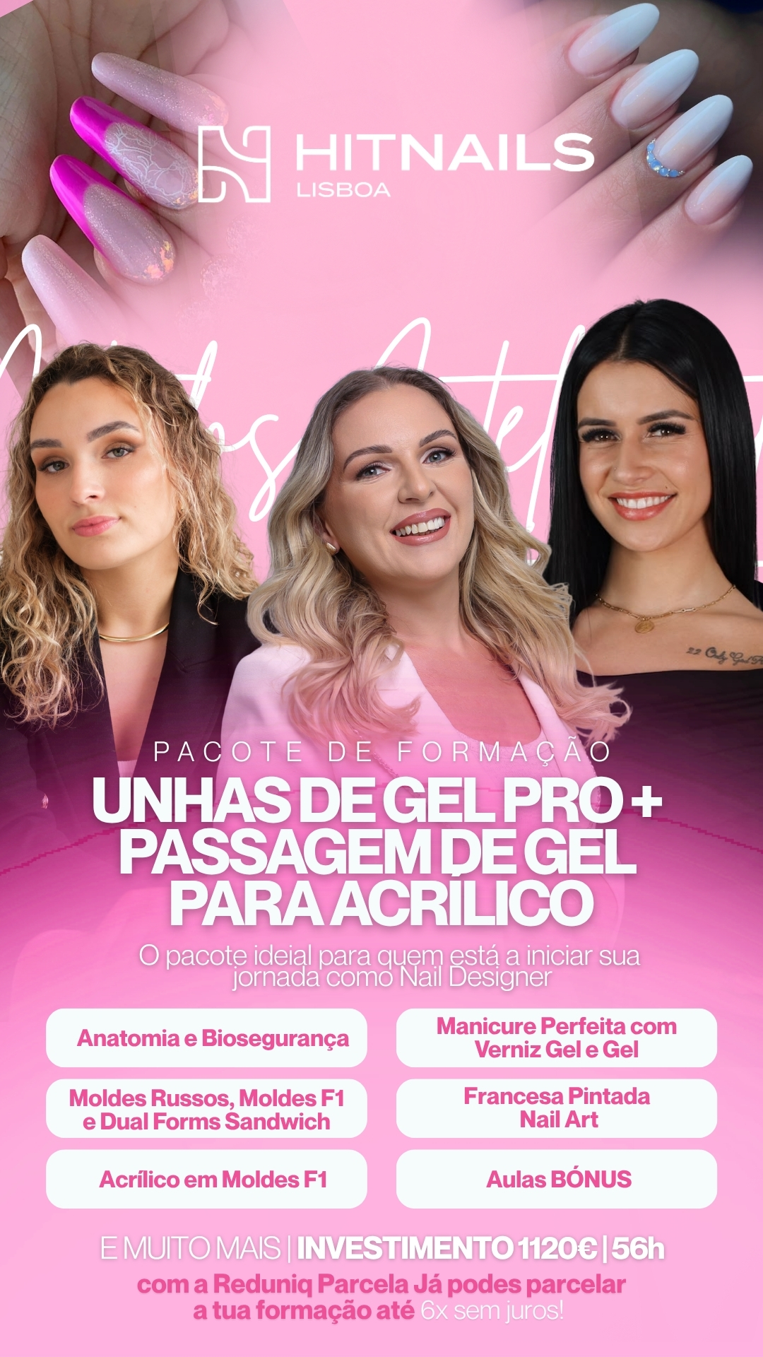 Unhas de Gel Pro + Passagem para Acrílico
